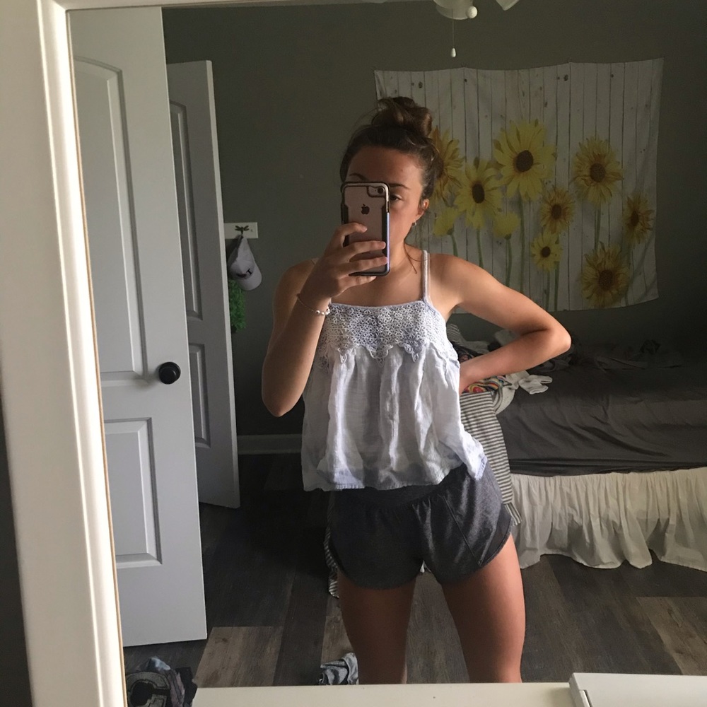 American Eagle Tie Dye Flowy Tank Top